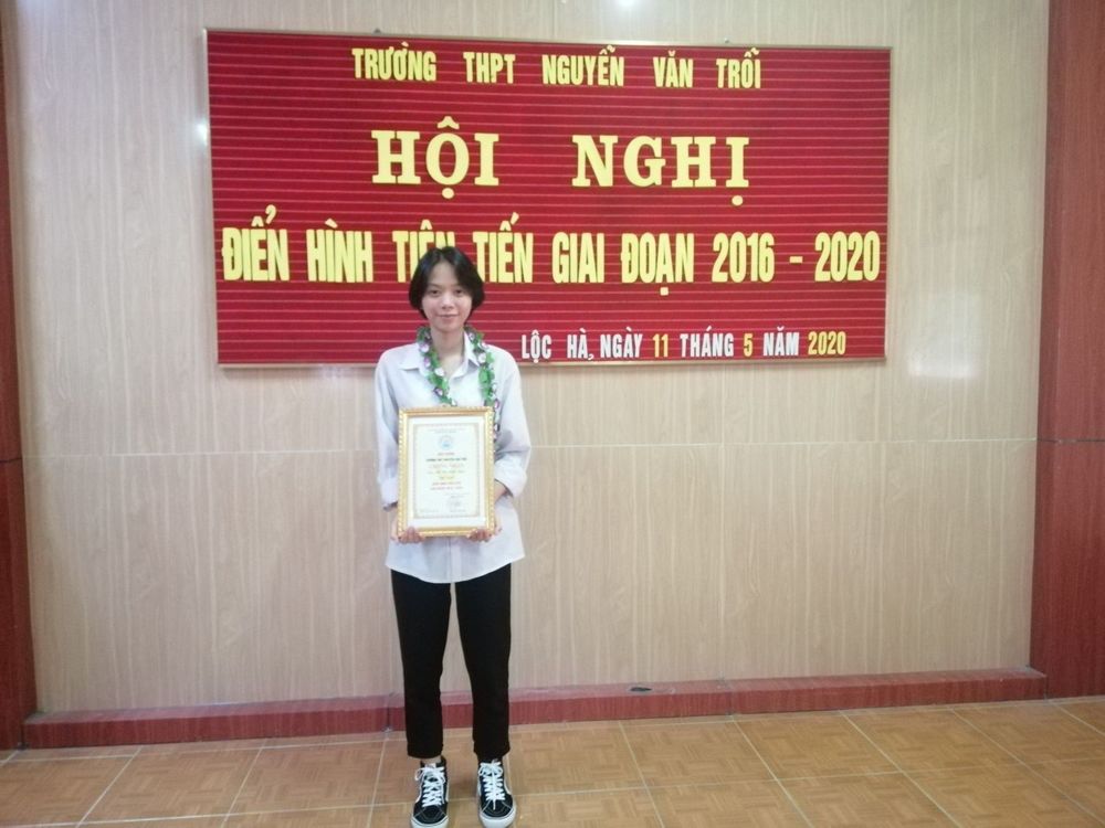 
Hồ Thị Hiền Thảo là tấm gương sáng của trường THPT Nguyễn Văn Trỗi. (Ảnh: Sở Giáo dục và Đào tạo Hà Tĩnh)