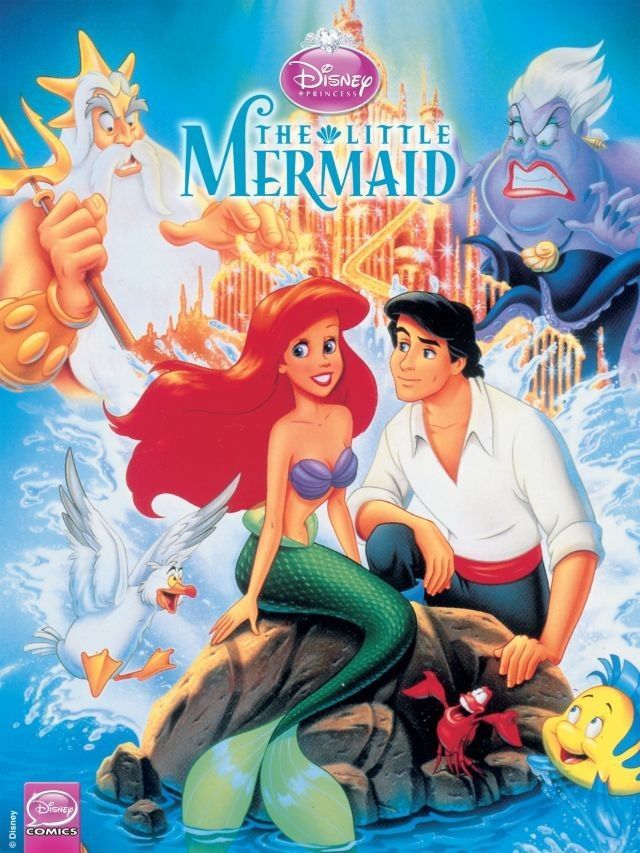  
The Little Mermaid là 1 trong những bộ phim hoạt hình đáng nhớ nhất của Disney (Ảnh: Pinterest)