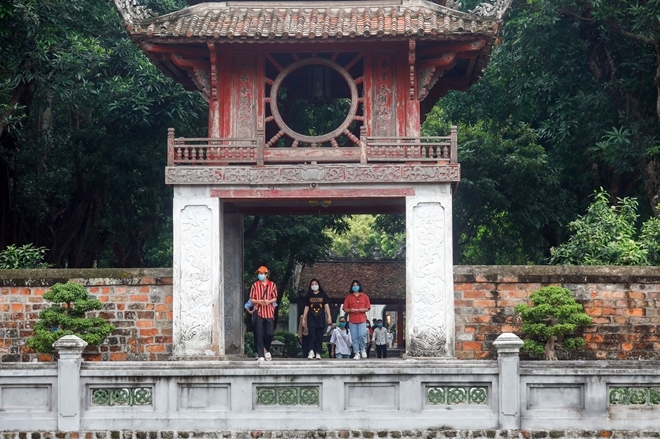  
Khu di tích Văn Miếu Quốc Tử Giám được coi là ngôi trường đại học đầu tiên của Việt Nam (Ảnh: CAND)