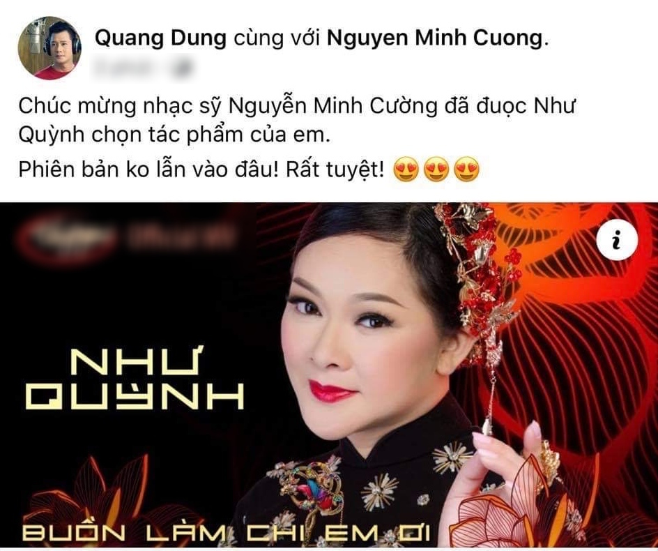 
Nam ca sĩ Quang Dũng khẳng định ca khúc rất tuyệt.
