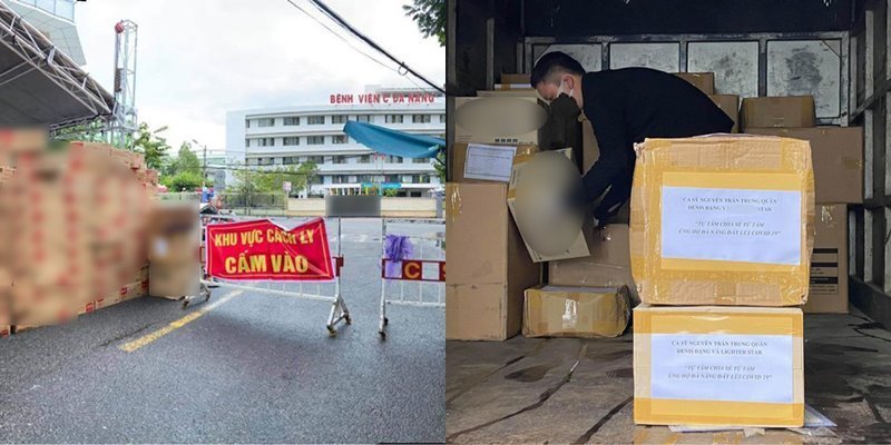  
Nam ca sĩ và FC của mình đã gửi nhu yếu phẩm và vật tư y tế cần thiết tới Đà Nẵng (Ảnh: FBNV)