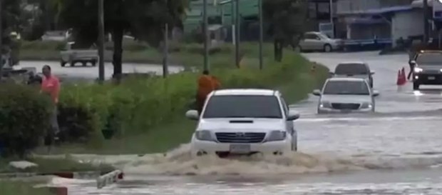  
Bão Noul gây ngập lụt tại Thái Lan. (Nguồn: TTXVN) 