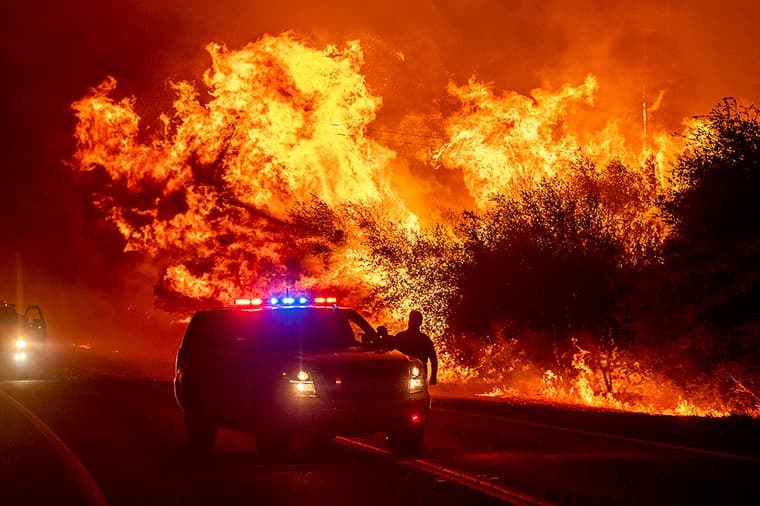 
Một đám cháy ở bang California. (Ảnh: AP)