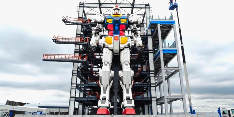  
Hình ảnh robot Gundam khổng lồ ở Nhật. (Ảnh: Twitter)