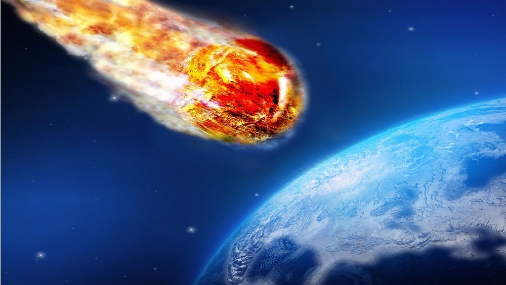  
Hình ảnh minh họa cho việc thiên thạch sắp lao vào Trái Đất. (Ảnh: Twitter)