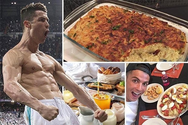  
Ngoài 3 bữa chính, Ronaldo cũng có nhiều bữa phụ và chia nhỏ lượng thức ăn trong ngày. Ảnh: Fox Sports