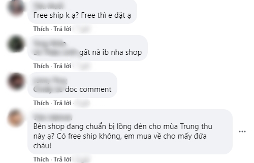  
Rất nhiều cư dân mạng Việt Nam đã để lại bình luận hỏi giá, hỏi cách ship tại trang fanpage này. (Ảnh chụp màn hình)