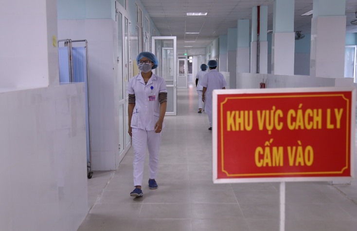  
Khu vực cách ly y tế ở một bệnh viện thuộc Việt Nam. (Ảnh: Báo Quảng Bình)