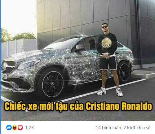 
Bài viết về chiếc xe được cho là mới mua của Ronaldo nhận được sự quan tâm của nhiều dân mạng. (Ảnh: Chụp màn hình)