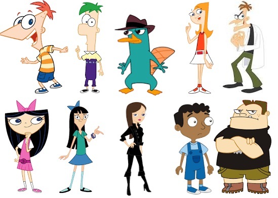  
Những nhân vật quan trọng tạo nên Phineas and Ferb. (Ảnh: Twitter)