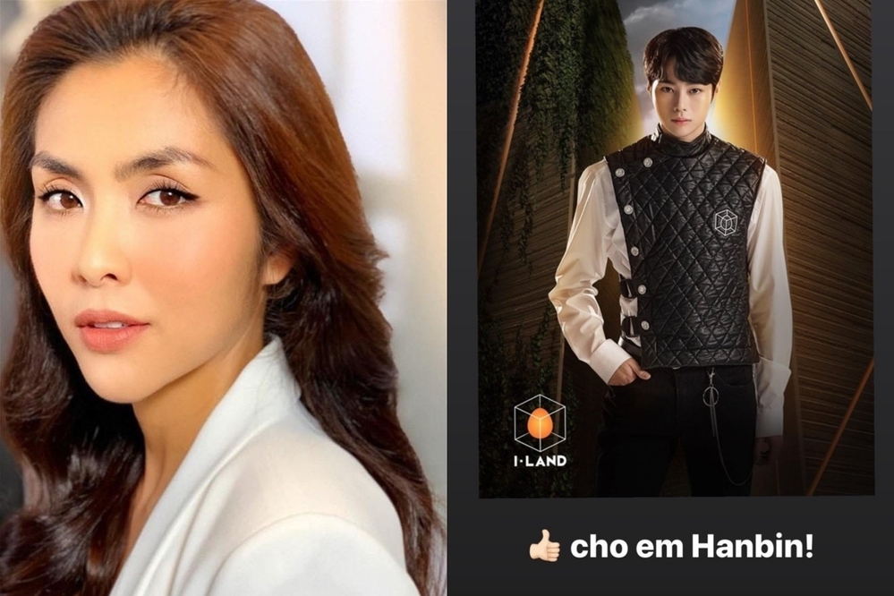  
Nữ diễn viên Hà Tăng là sao Việt đầu tiên ủng hộ cho Hanbin. Ảnh: Chụp màn hình