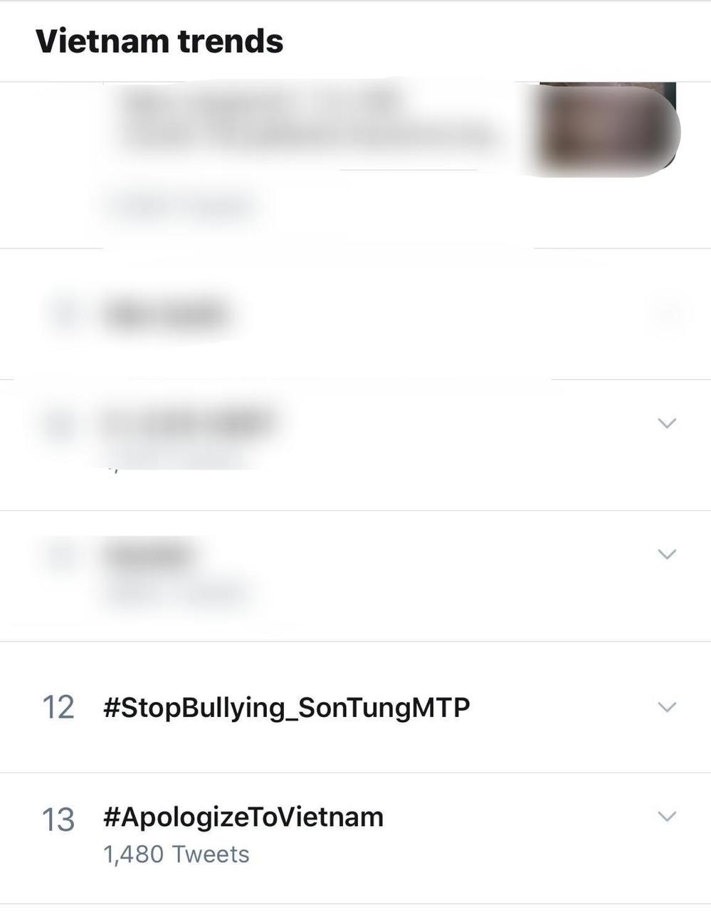 
Fan trend hashtag để bảo vệ Sơn Tùng M-TP. Ảnh: Chụp màn hình