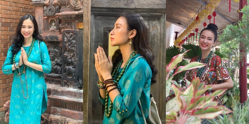 
Hai năm qua, nữ diễn viên chọn tập trung thời gian cho việc tìm hiểu về đạo Phật. (Ảnh: FBNV) - Tin sao Viet - Tin tuc sao Viet - Scandal sao Viet - Tin tuc cua Sao - Tin cua Sao