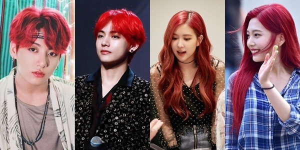  
Hầu như chỉ những nghệ sĩ thực sự tự tin với nhan sắc của mình mới dám diện màu tóc đỏ rực rỡ (Ảnh: Soompi)