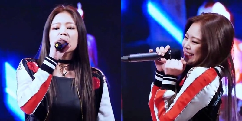 
Màn "lật mặt" siêu dễ thương của Jennie khi bỗng nhiên quên lời rap trên sân khấu (Ảnh: Chụp màn hình)