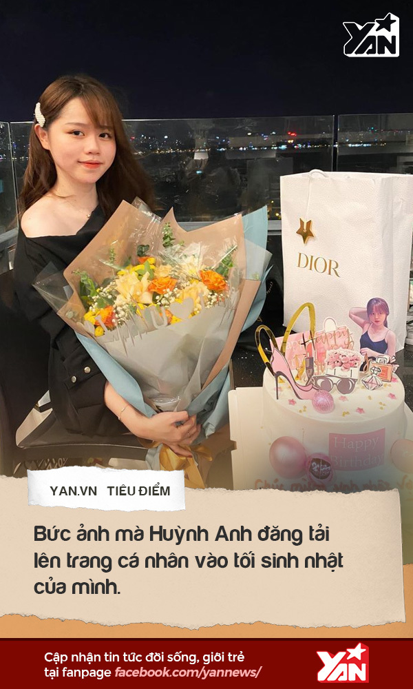  
Bức ảnh mà Huỳnh Anh đăng tải lên trang cá nhân vào tối sinh nhật của mình. (Ảnh: FBNV)