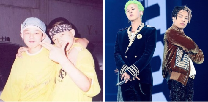 
G-Dragon và Taeyang thân nhau từ nhỏ. Ảnh: Pinterest