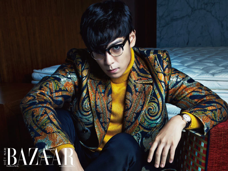  
T.O.P vẫn ngầu và đẹp xuất thần như ngày nào trong ảnh tạp chí (Ảnh: Bazaar).