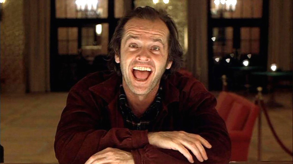  
Jack Nicholson trong vai nhà văn bất ổn tâm lý Torrance (Ảnh: Riot Fest)