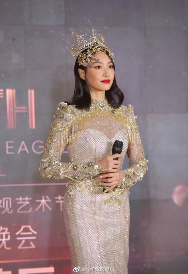  
Tống Thiến có lẽ là Nữ thần Kim Ưng gây thất vọng nhất về nhan sắc trong lịch sử. (Ảnh: Weibo).