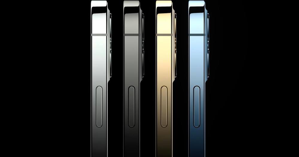  
4 màu sắc của iPhone 12 Pro và iPhone 12 Pro Max. (Ảnh: Twitter).