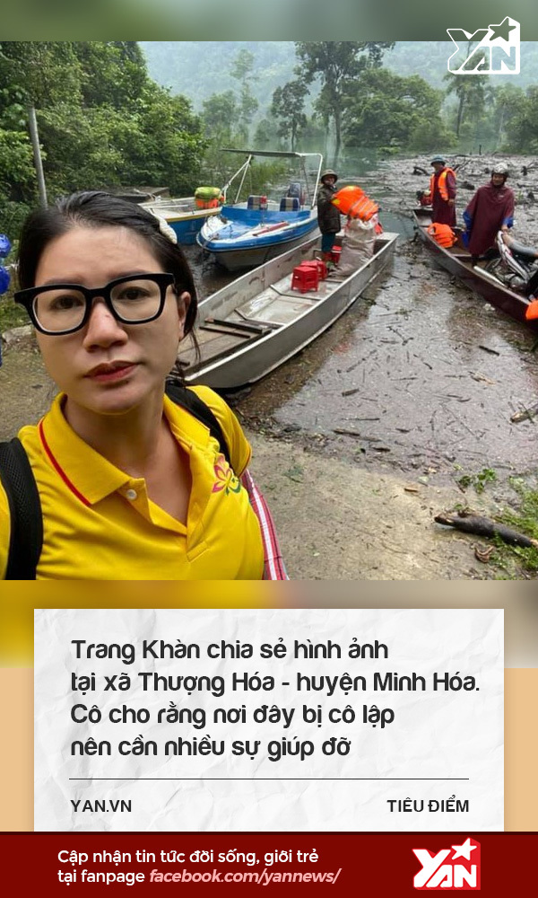  
Trang Khàn chia sẻ hình ảnh tại xã Thượng Hóa - huyện Minh Hóa. Cô cho rằng nơi đây bị cô lập nên cần nhiều sự giúp đỡ (Ảnh: FBNV)