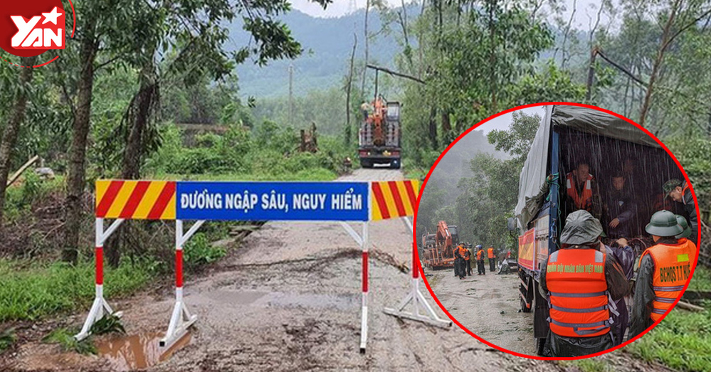  
Quá trình tìm kiếm cứu nạn gặp khó khăn do sạt lở đất vì mưa bão (Ảnh: VTV.vn)