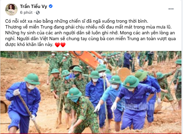 
Trần Tiểu Vy tin rằng người dân Việt Nam sẽ luôn ghi nhớ các chiến sĩ đã hy sinh (Ảnh: Chụp màn hình). - Tin sao Viet - Tin tuc sao Viet - Scandal sao Viet - Tin tuc cua Sao - Tin cua Sao