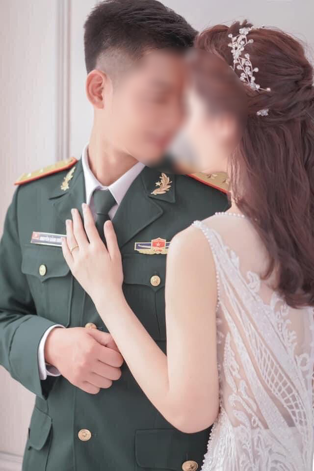 
Đại úy Nguyễn Cảnh Cường chỉ mới kết hôn được 8 tháng. (Ảnh: Pháp Luật)