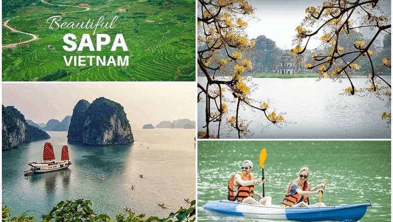  
Việt Nam có rất nhiều danh lam, thắng cảnh đẹp để du khách 5 châu khám phá (Ảnh: Hà Nội mới)