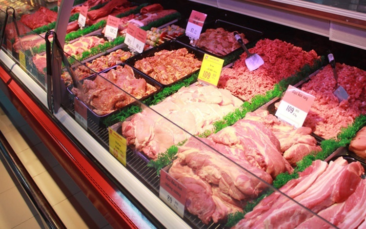 
Thịt lợn được bày bán tại siêu thị (Ảnh: Tiêu dùng)