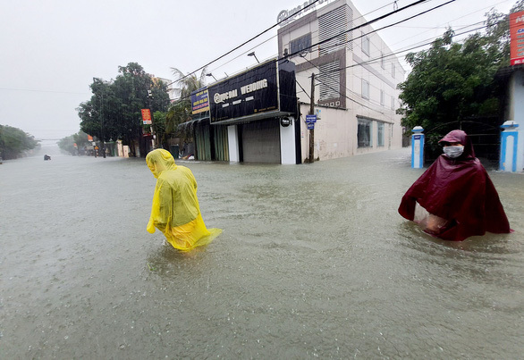  
Mưa lớn gây ngập lụt tại Hà Tĩnh. (Ảnh: Báo Hà Tĩnh)