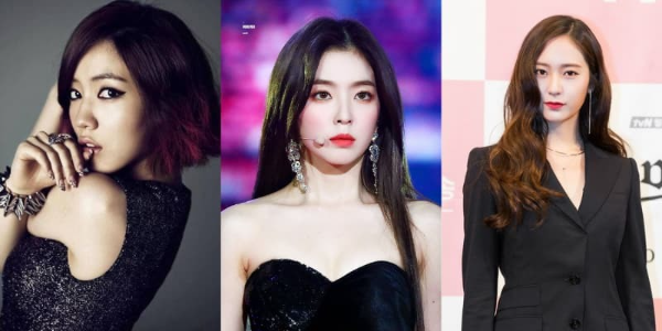  
Những sao nữ Hàn Quốc bị tẩy chay vì thái độ không đúng chuẩn mực ở một đất nước luôn tôn trọng lễ nghi có thể kể đến như: Hwayoung, Irene, Krystal,... (Nguồn: Canva)