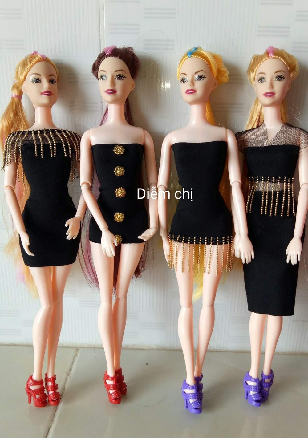 CÁCH MAY VÁY DẠ HỘI LỘNG LẪY CHO BÚP BÊ DF 13DIY BARBIE QUEEN DRESS FOR  DREAM FAIRY 13  Búp bê Thời trang Queen