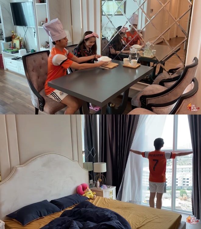  
Một số hình ảnh trong căn hộ của Cris Phan. (Ảnh: FB Cris Phan)