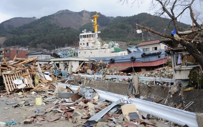  
Thảm họa động đất, sóng thần từng gây thiệt hại rất lớn cho Nhật Bản. (Ảnh: QQ).