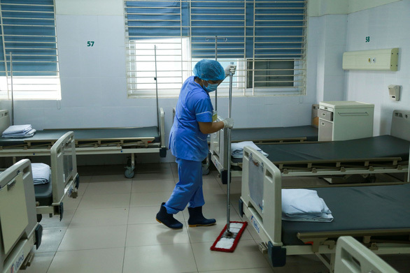  
Khu điều trị của Bệnh viện Bệnh Nhiệt đới trung ương, nơi đang điều trị cho bệnh nhân 1.203. (Ảnh: Tuổi Trẻ)