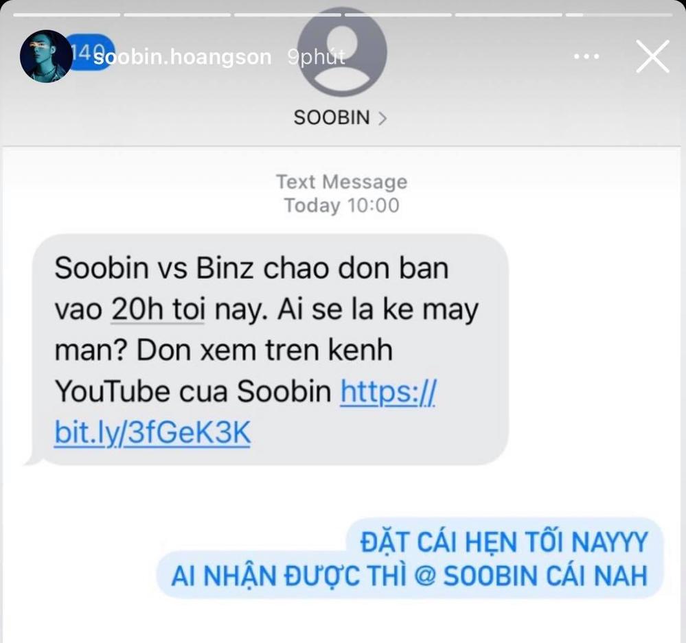  
Soobin gửi tin nhắn cho fan, kêu gọi xem MV. Ảnh: Chụp màn hình