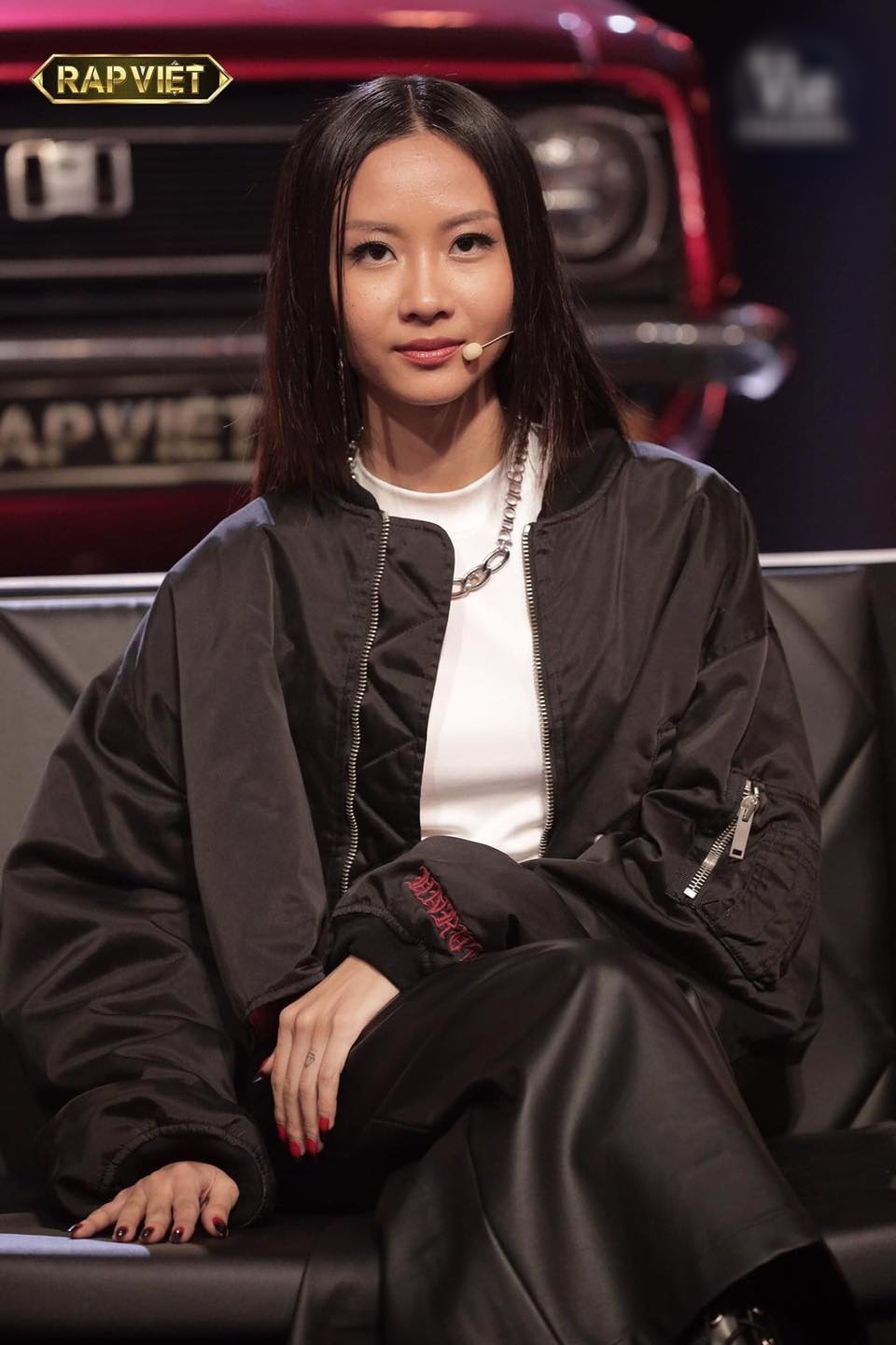  
Suboi thể hiện đẳng cấp của rapper nữ trên "ghế nóng" Rap Việt (Ảnh: Rap Việt).