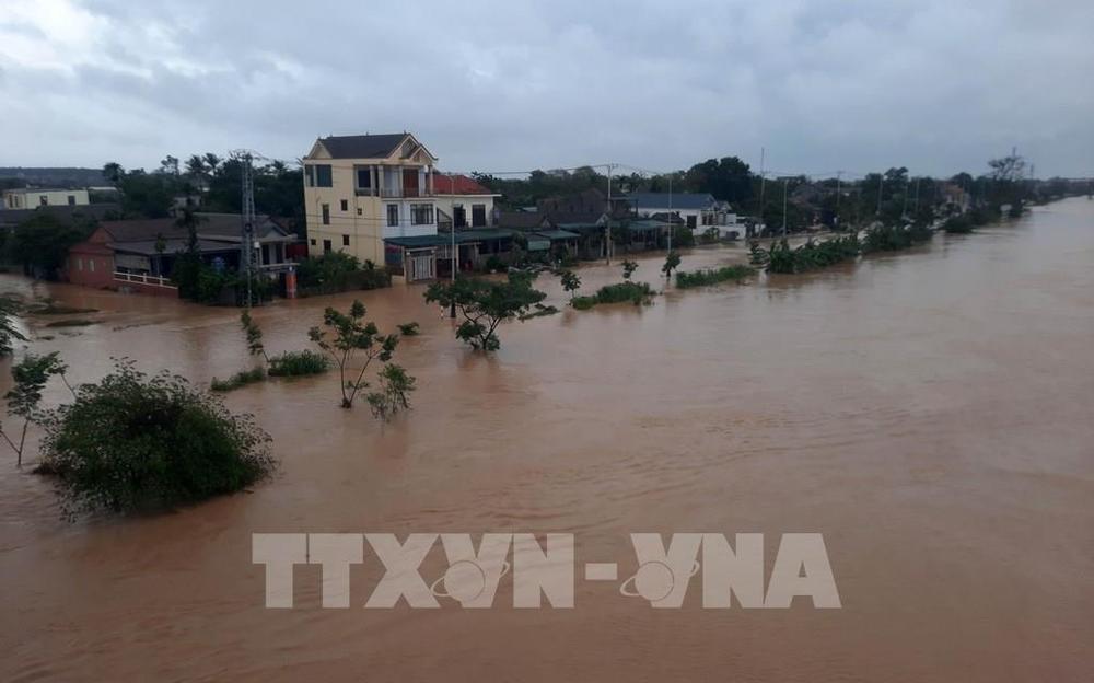  
Lũ lụt tại Quảng Trị (Ảnh: TTXVN)
