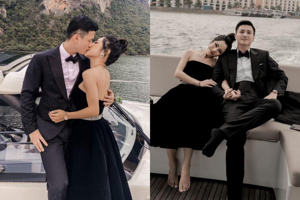  
Bạch Lan Phương và Huỳnh Anh công khai tình cảm trên du thuyền riêng của nam diễn viên. (Nguồn: Canva)