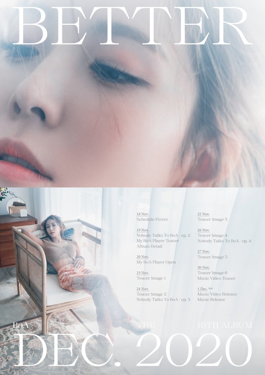  
BoA tung album phòng thu thứ 10 trong ngày 1/12 (Ảnh: allure)