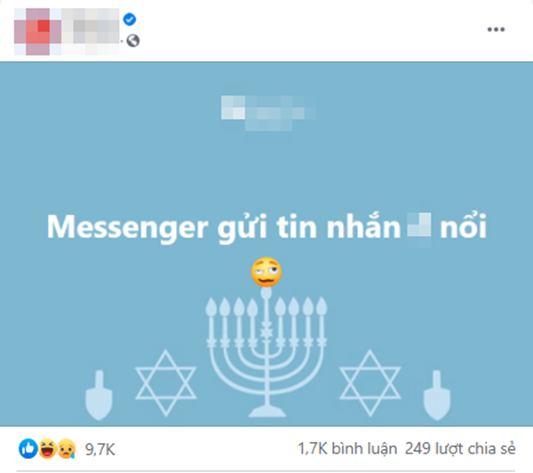  
Cộng đồng mạng chia sẻ về việc Messenger bị lỗi. (Ảnh chụp màn hình)