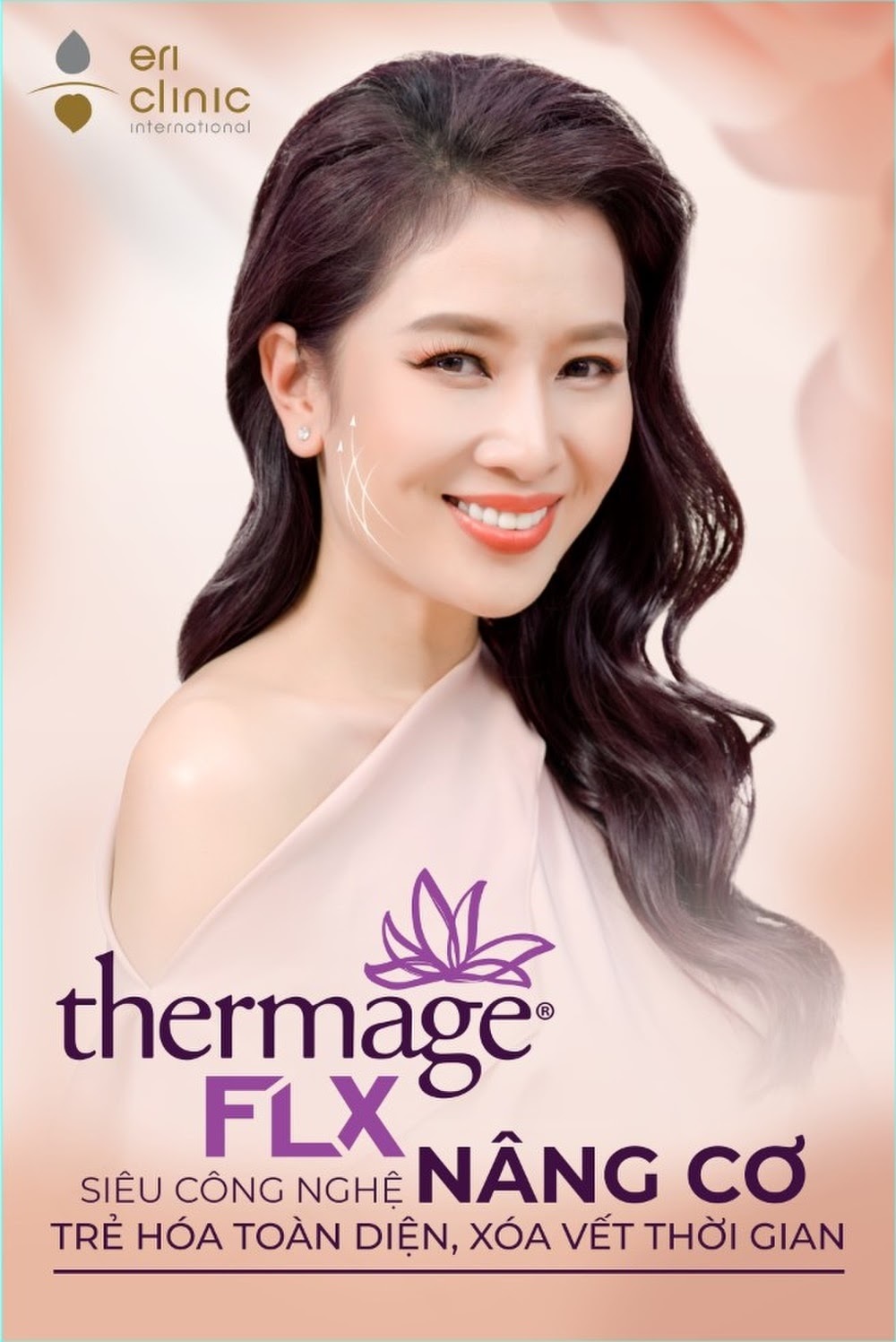 Hoa hậu Quý bà Thu Hương tâm đắc với kết quả mà Thermage FLX mang lại 