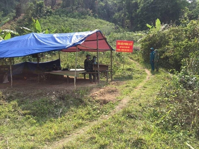  
Một điểm chốt chặn ở tuyến biên giới Việt - Lào. (Ảnh: Ban Tuyên Giáo)