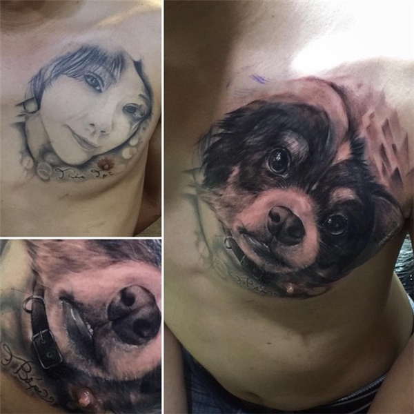  
Thanh niên chọn hình một chú cún để thay thế gương mặt bạn gái cũ. (Ảnh chụp màn hình)