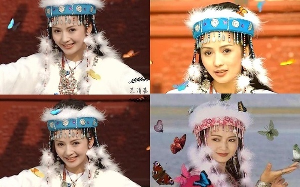  
Nữ diễn viên Lưu Đan trong phân cảnh Hàm Hương múa gọi bướm. (Ảnh: HK01)