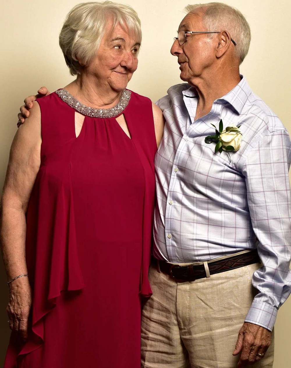  
Ông Fred và bà Florence kết hôn ở tuổi 84. (Ảnh: CNN)