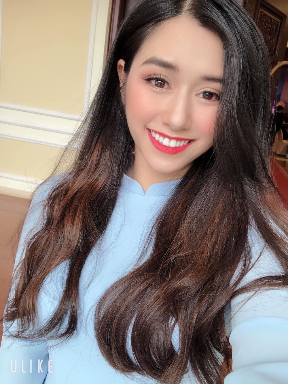  
Lê Nguyễn Diệp Anh trở thành hot girl được quan tâm vào dịp Tết đầu năm 2019. (Ảnh: FBNV)