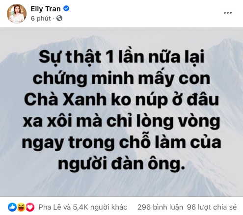  
Elly Trần vừa gây chú ý bởi quan điểm về trà xanh. (Ảnh: Chụp màn hình) - Tin sao Viet - Tin tuc sao Viet - Scandal sao Viet - Tin tuc cua Sao - Tin cua Sao